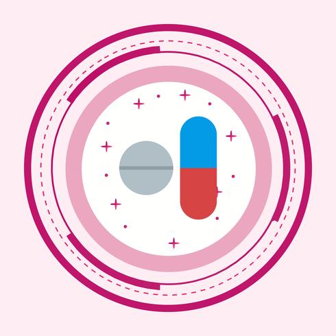 Médicaments Icône Design vecteur