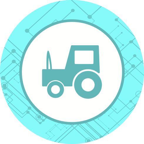 Conception d&#39;icône de tracteur vecteur