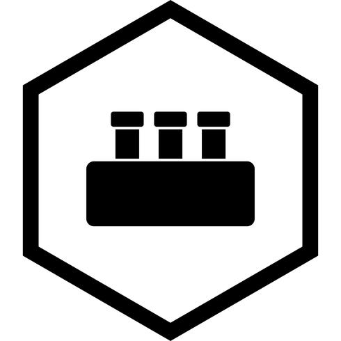 Chimie Scénographie Icon Design vecteur