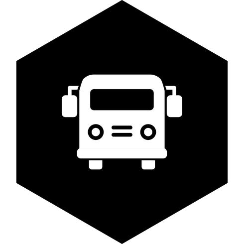 Autobus scolaire Icon Design vecteur