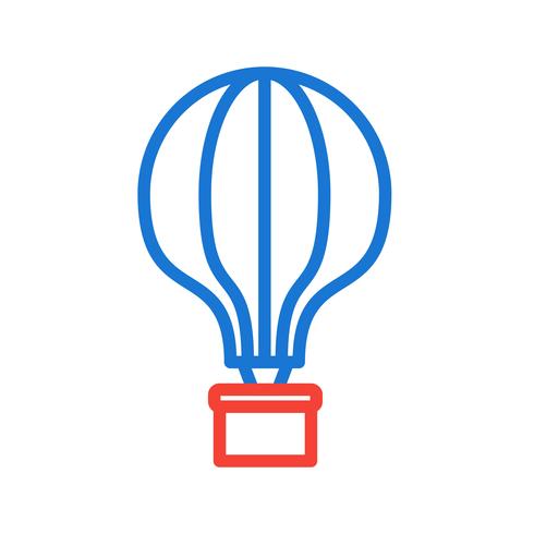 Conception d&#39;icône de ballon à air vecteur