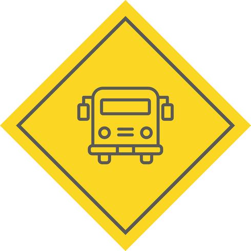 Autobus scolaire Icon Design vecteur