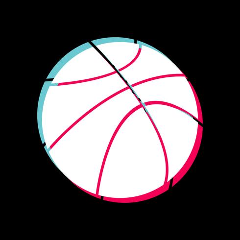 conception d&#39;icône de basket ball vecteur