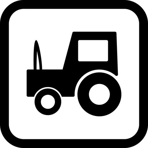 Conception d&#39;icône de tracteur vecteur