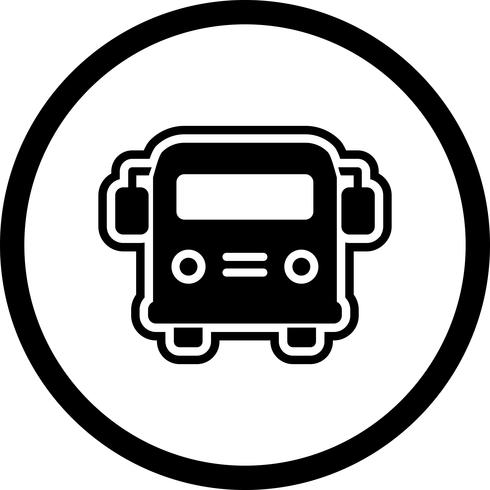 Autobus scolaire Icon Design vecteur