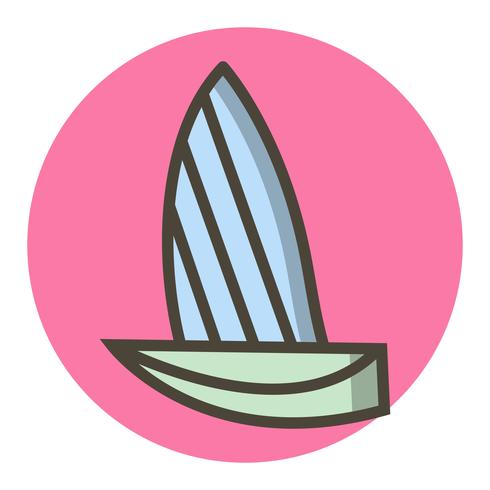 Conception d&#39;icône de yacht vecteur