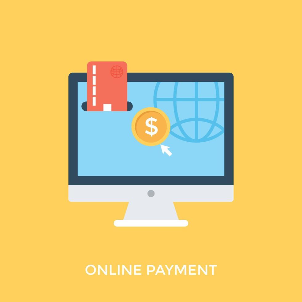 concepts de paiement en ligne vecteur