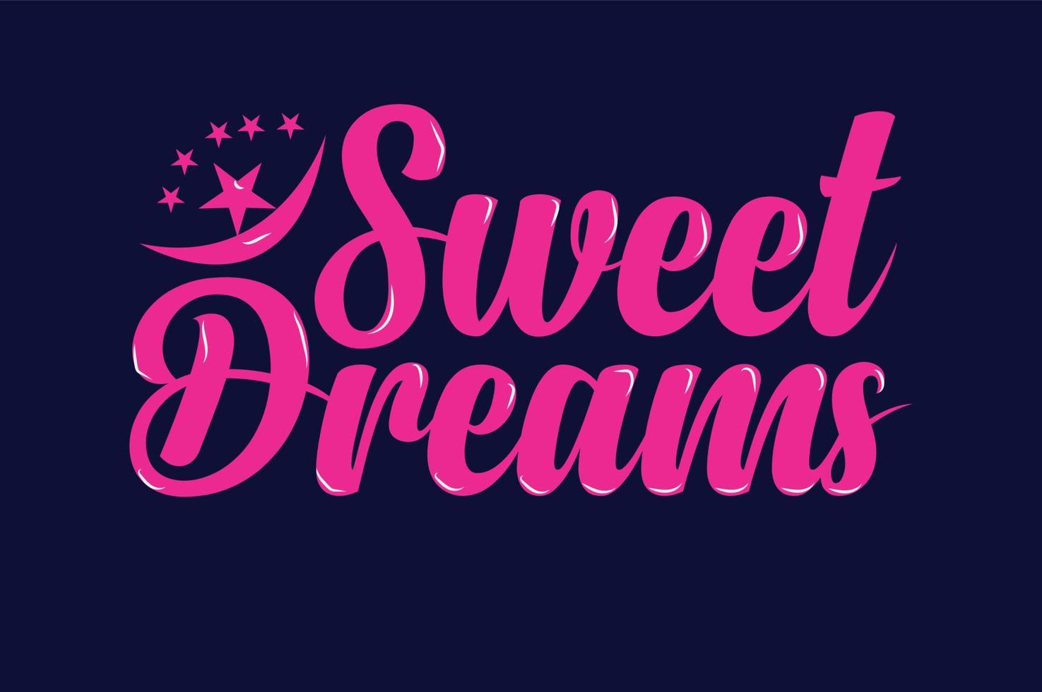 art vectoriel typhographie sweet deams