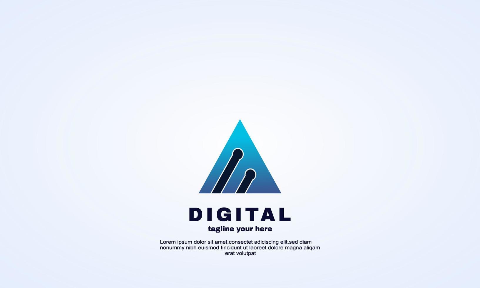 modèle de vecteur d'icône de logo techo numérique abstrait
