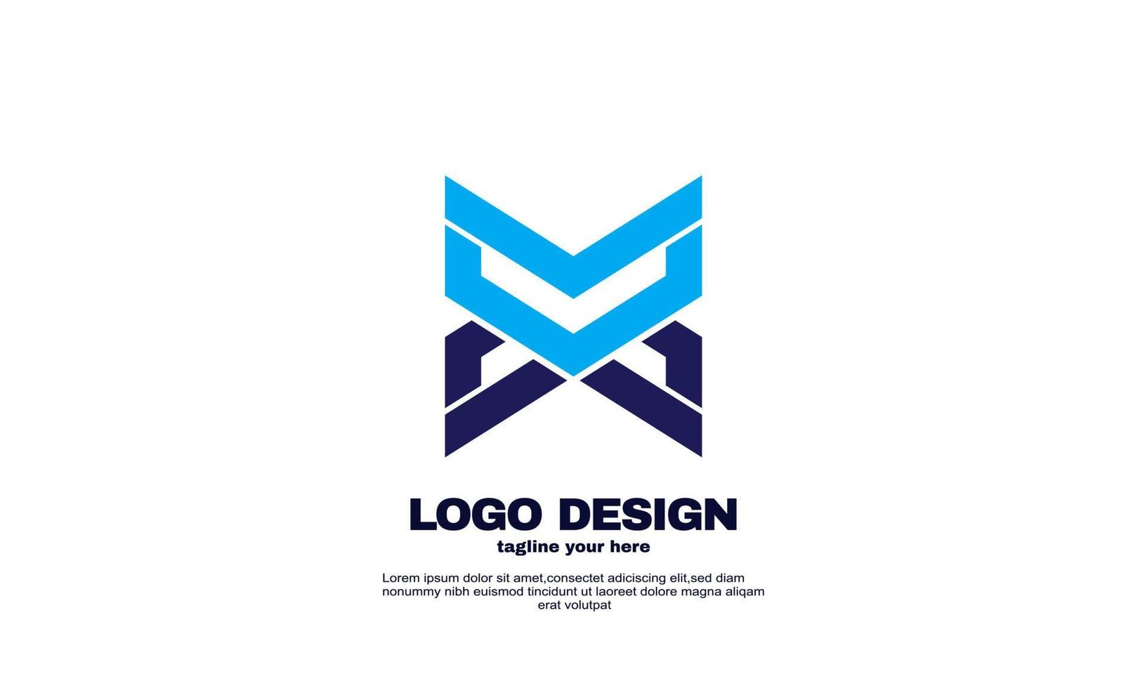 abstrait créatif entreprise bâtiment entreprise simple idée conception logo élément marque identité modèle de conception vecteur