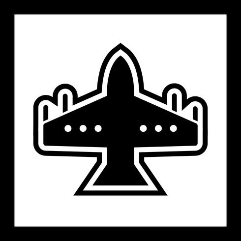 conception d&#39;icône de jet de chasse vecteur