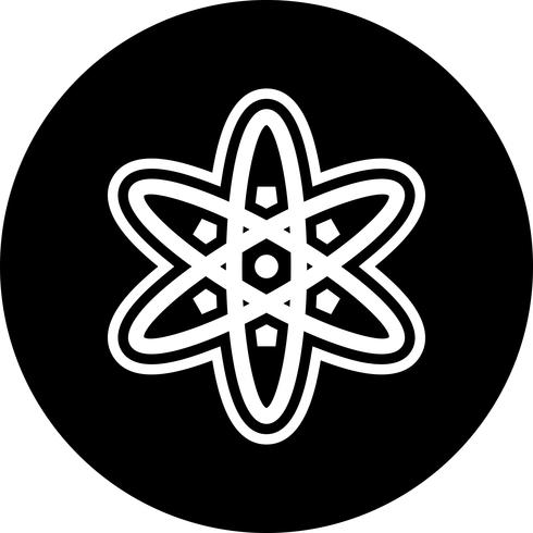 conception d&#39;icône d&#39;atome vecteur