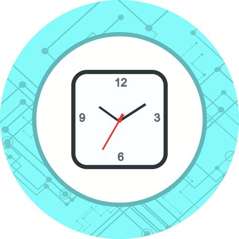 Conception d&#39;icône d&#39;horloge vecteur