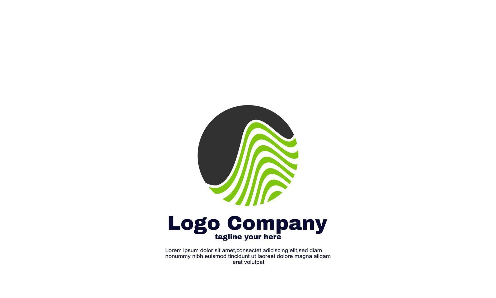 vecteur de conception de logo d'entreprise d'entreprise de marque créative globe abstrait