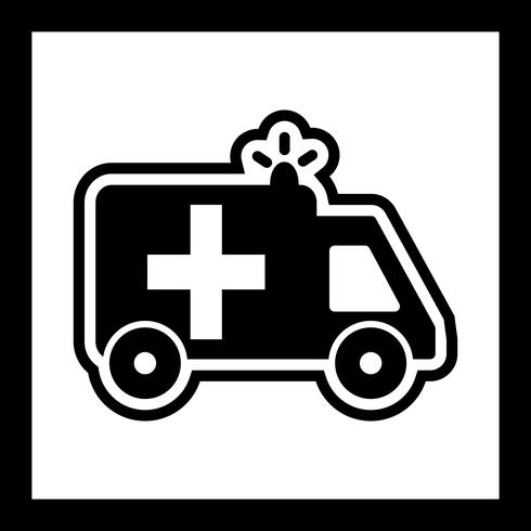 Ambulance Icône Design vecteur