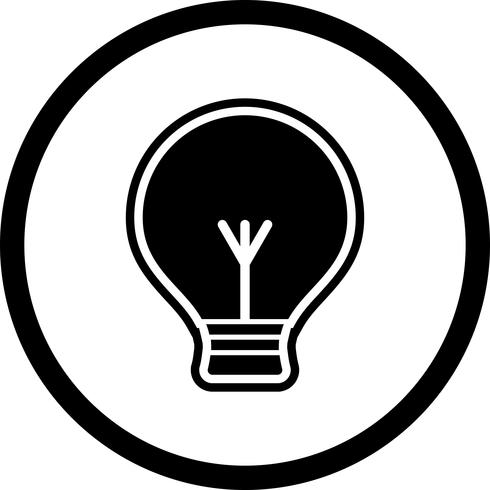 Ampoule Icône Design vecteur