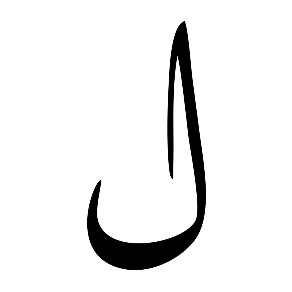 vecteur de l'alphabet arabe. éléments de calligraphie arabe.