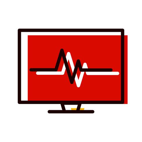 conception d&#39;icônes ecg vecteur