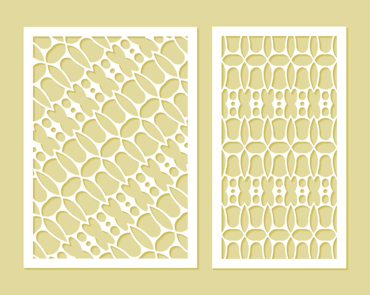 modèle de motif décoratif découpé sans soudure vecteur