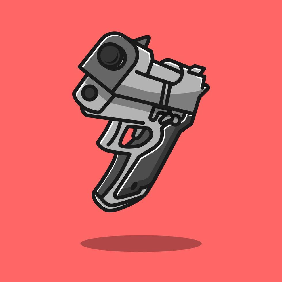 illustration vectorielle de pistolet vecteur