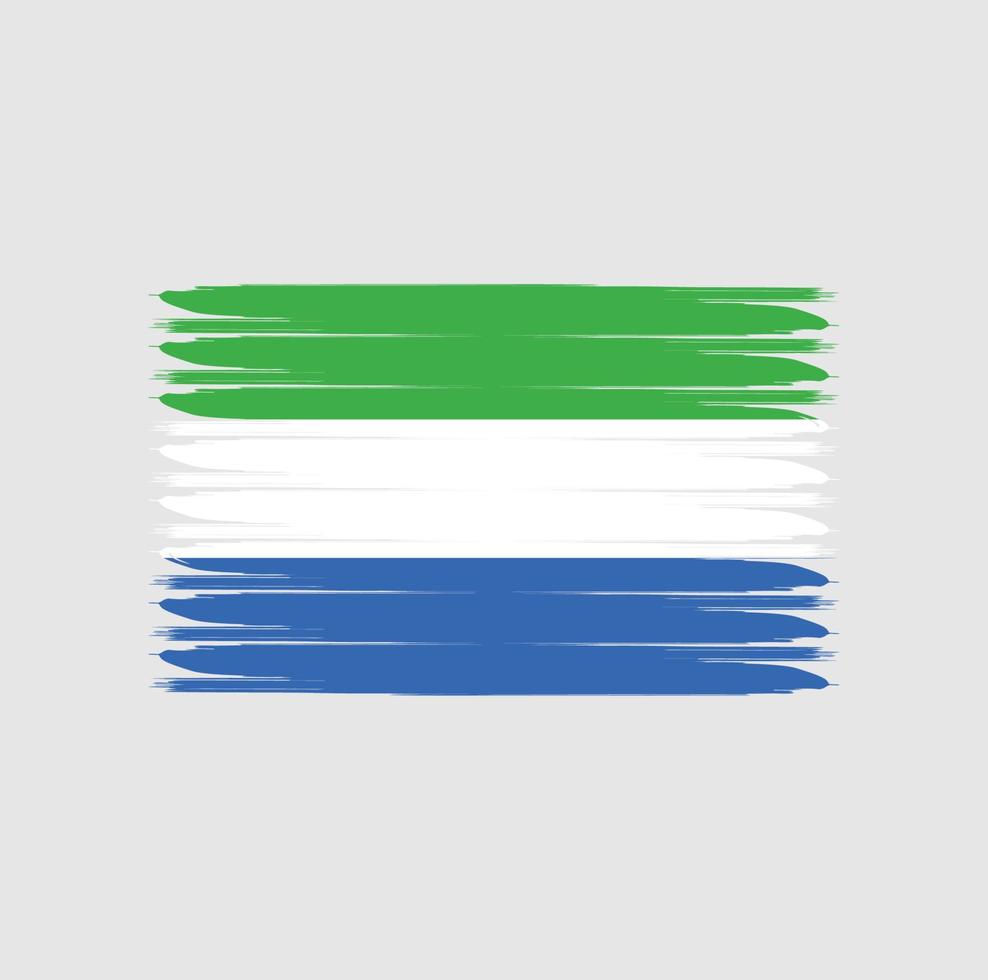 drapeau de la sierra leone avec style grunge vecteur