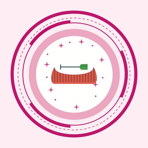 Conception d&#39;icônes de canoë vecteur