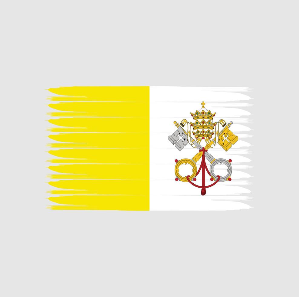 drapeau du vatican avec style grunge vecteur