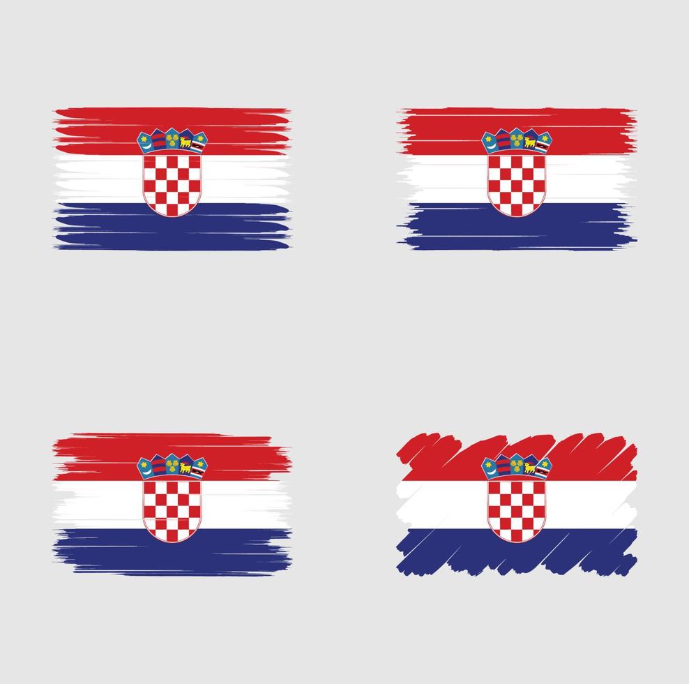 drapeau de la croatie vecteur