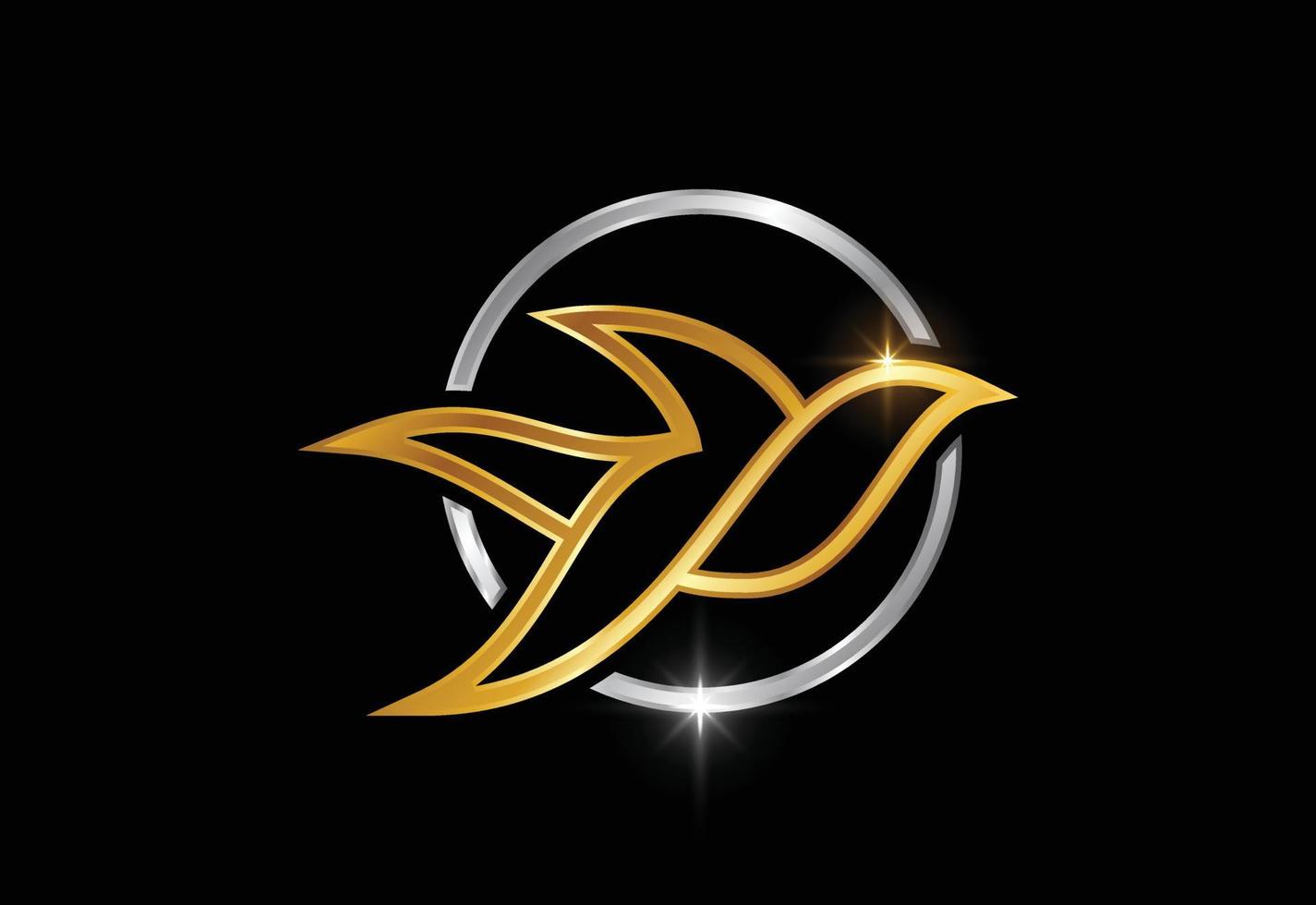 symbole abstrait de signe de logo de colombe volante, modèle de conception de logo d'oiseau vecteur