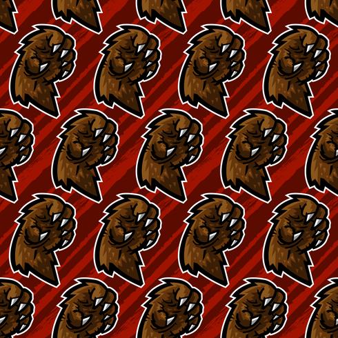 Illustration vectorielle grizzly bear griffe vecteur