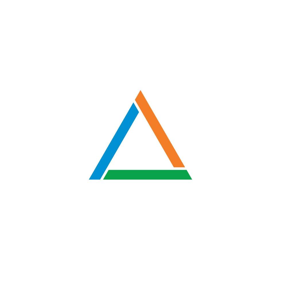 conception de logo ou d'icône de triangle frais vecteur
