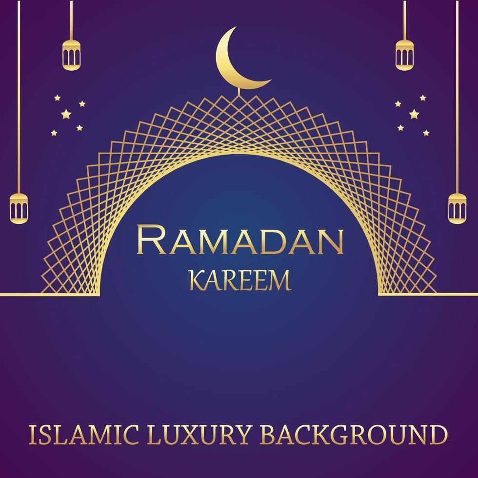 illustration vectorielle conception du ramadan kareem vecteur