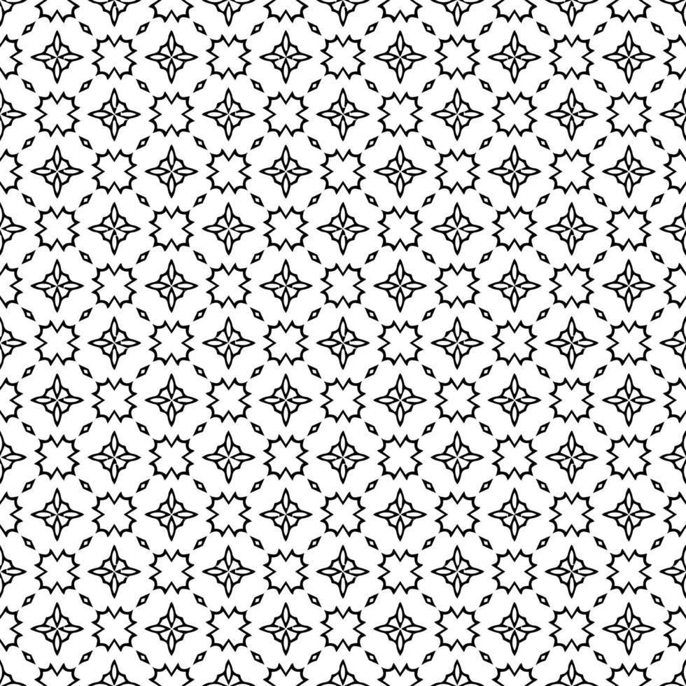 texture de motif de surface noir et blanc. bw conception graphique ornementale. ornements en mosaïque. modèle de modèle. illustration vectorielle. vecteur