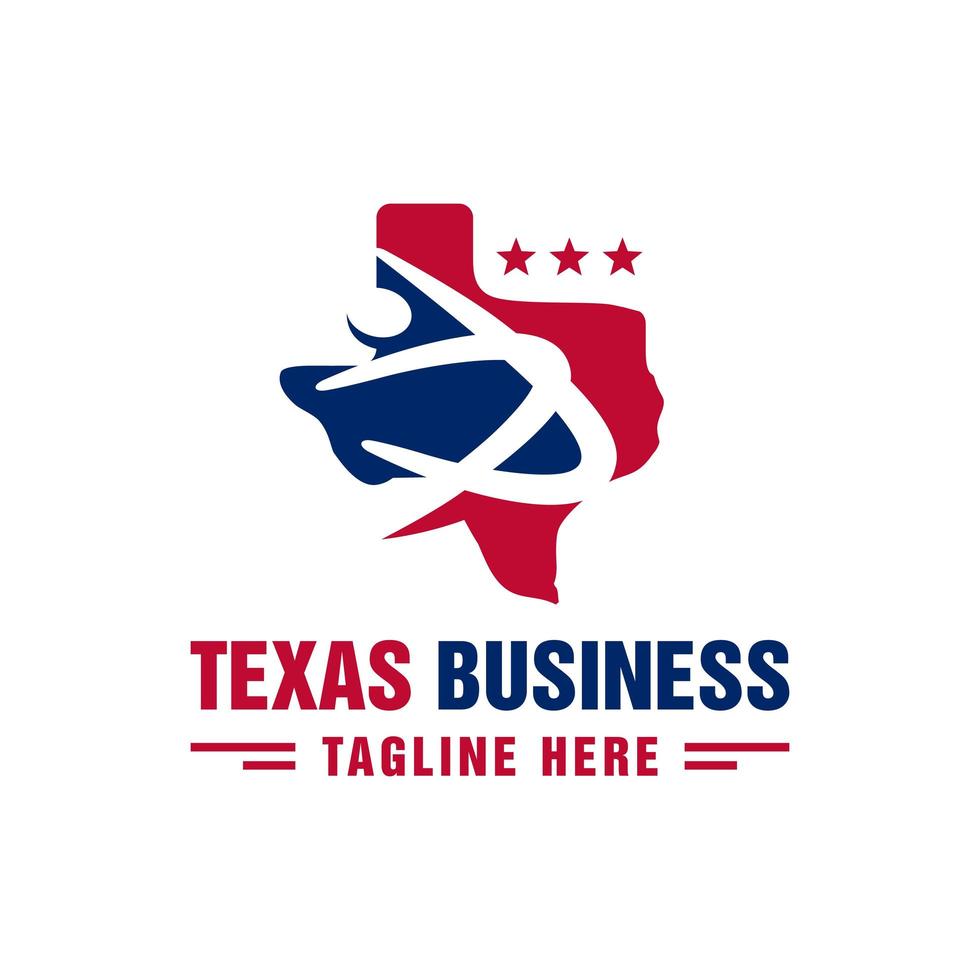 logo de développement commercial au texas vecteur