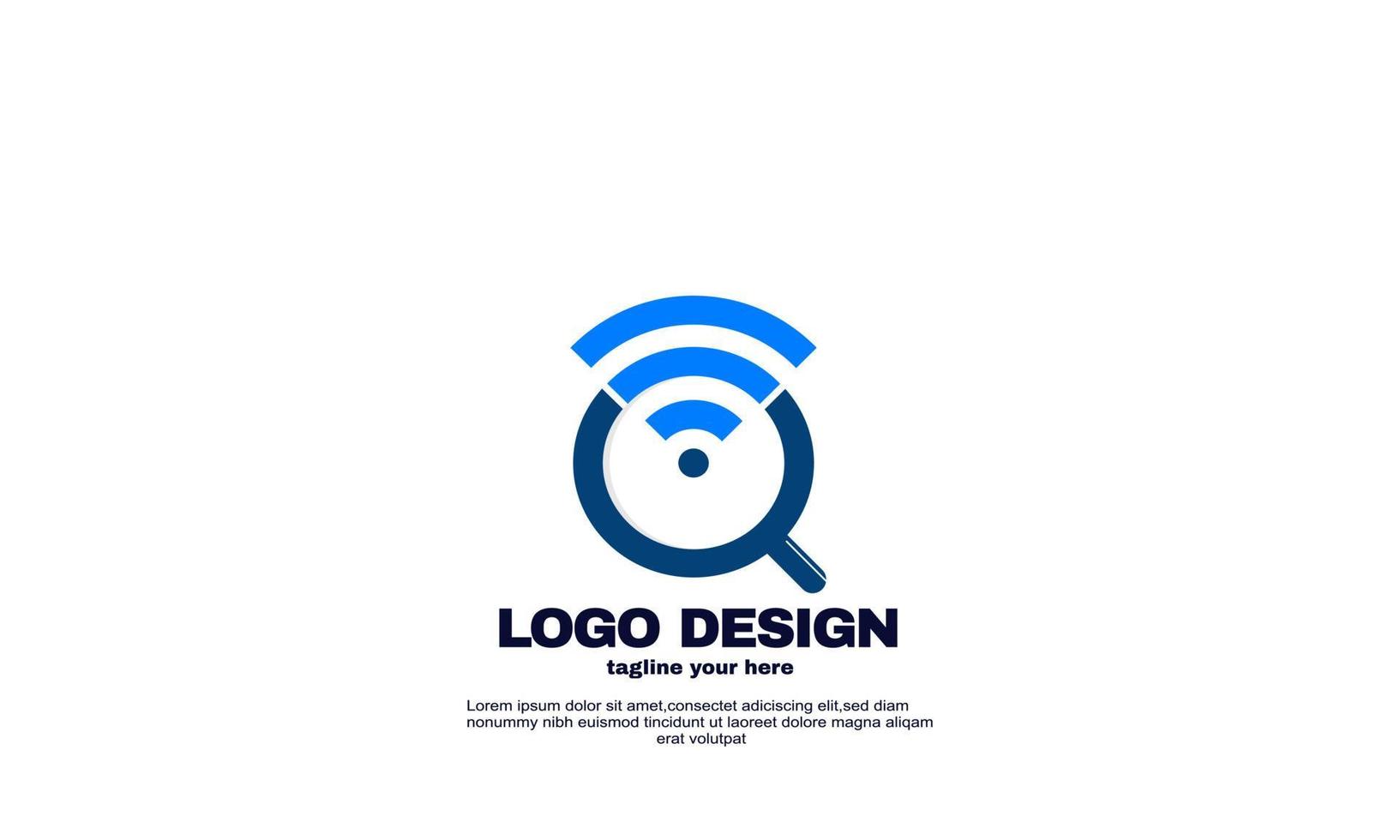 vecteur trouver modèle de conception de logo wifi en ligne