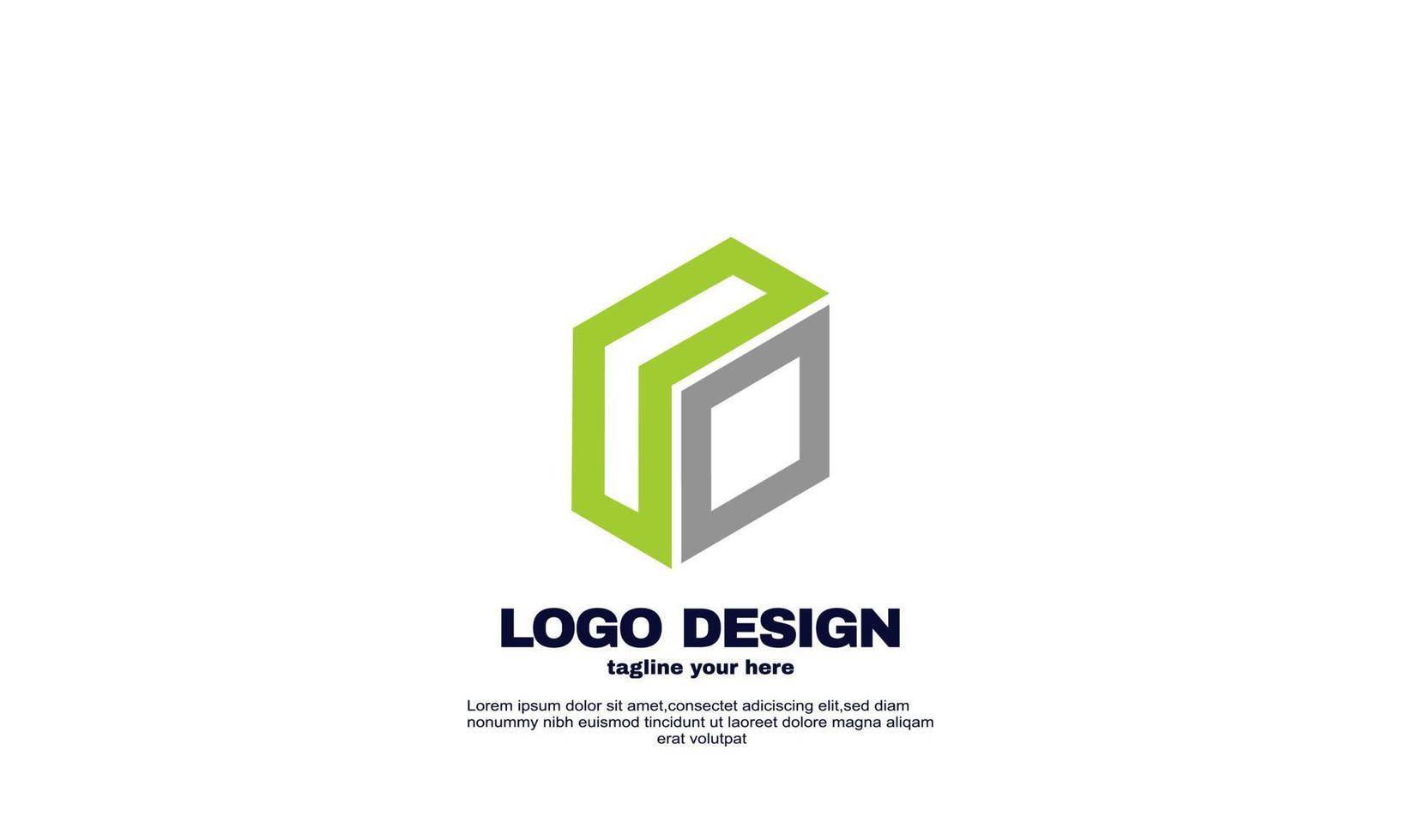 éléments de conception graphique abstraits pour le modèle de logo d'icône de votre entreprise vecteur