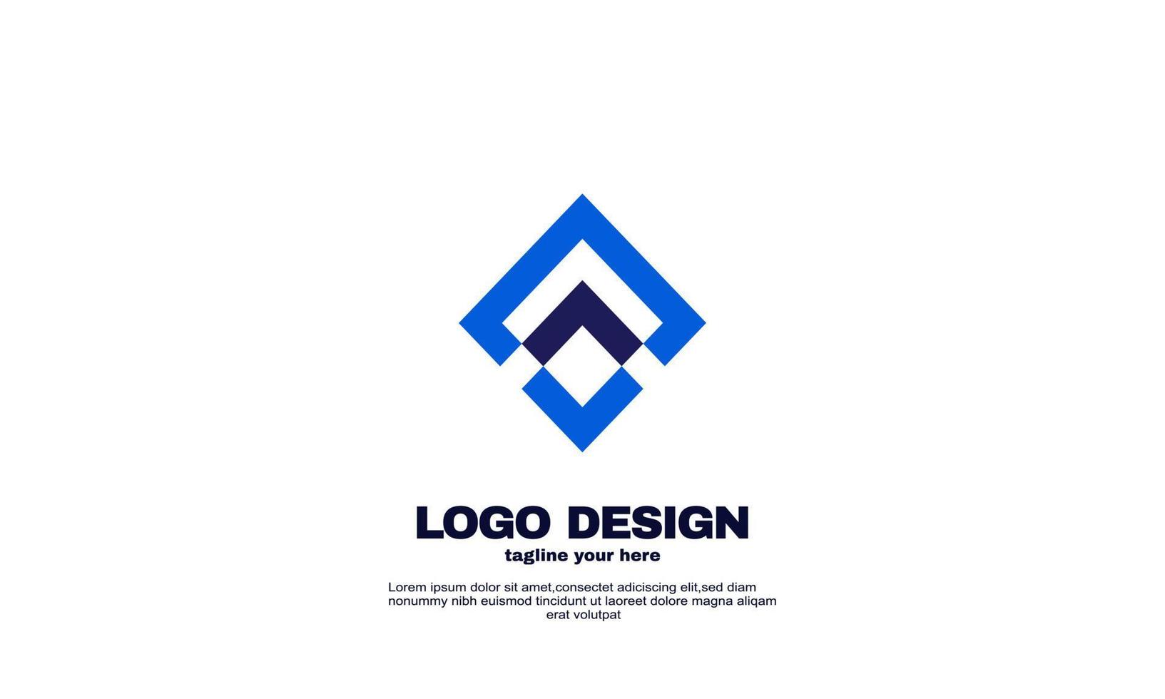éléments créatifs abstraits votre entreprise entreprise création de logo unique vecteur