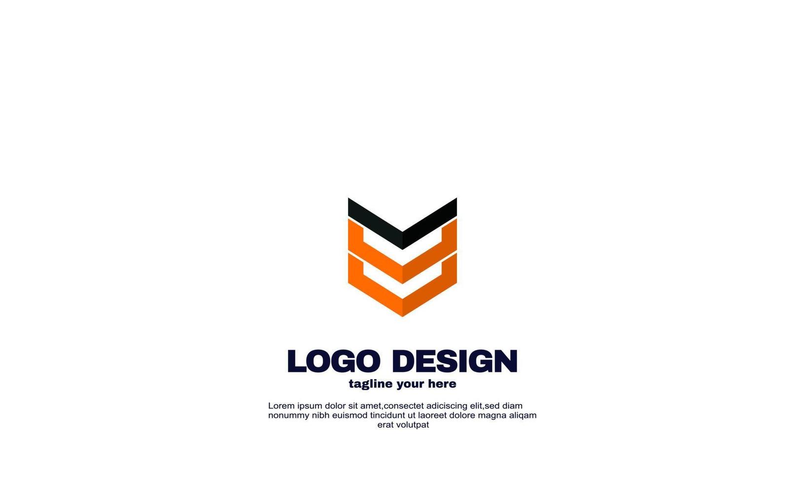 abstrait créatif entreprise entreprise entreprise simple idée hexagone conception logo élément marque identité conception modèle coloré vecteur