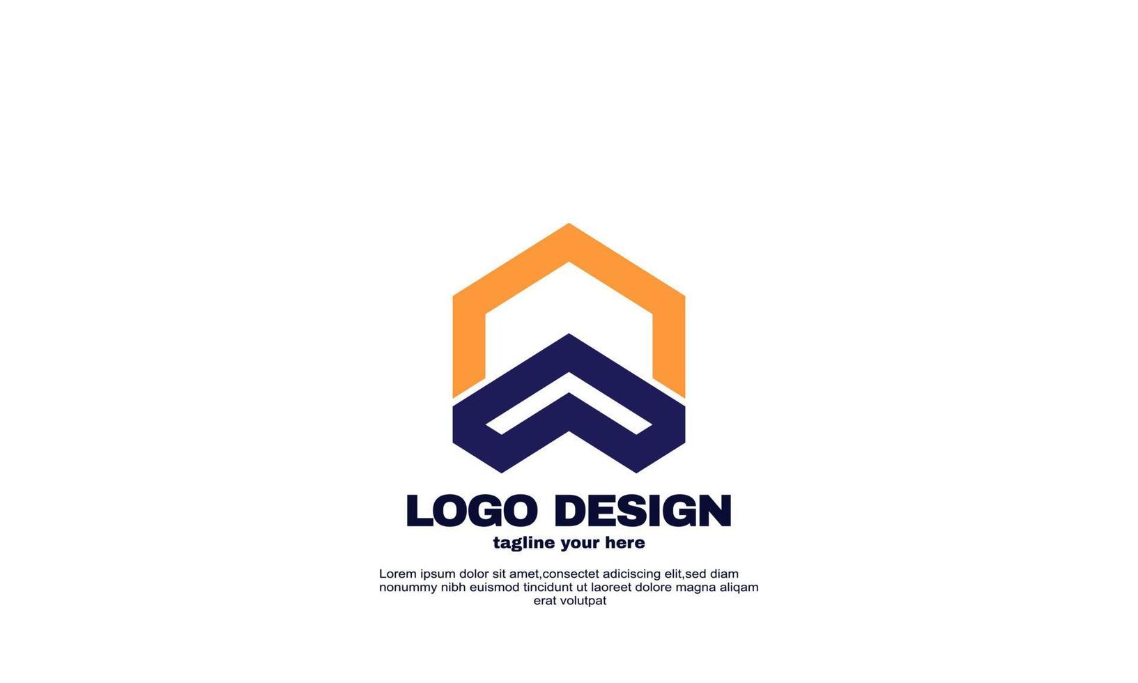 vecteur stock abstrait logo créatif modèle de conception d'entreprise idée de marque créative moderne