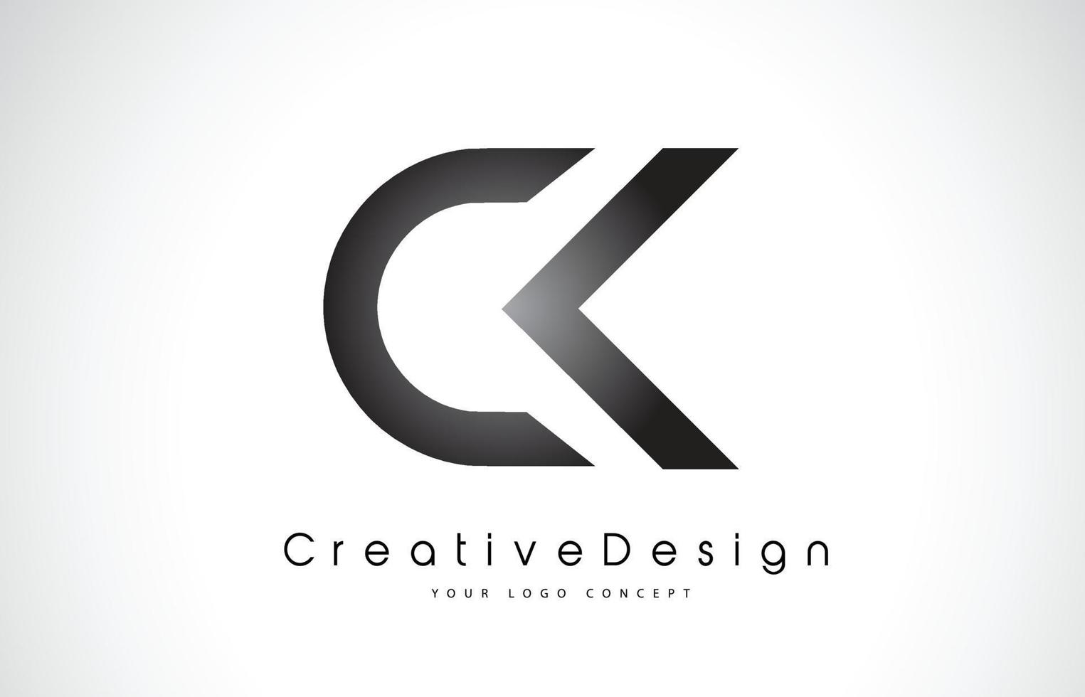 création de logo de lettre ck ck. icône créative lettres modernes logo vectoriel. vecteur