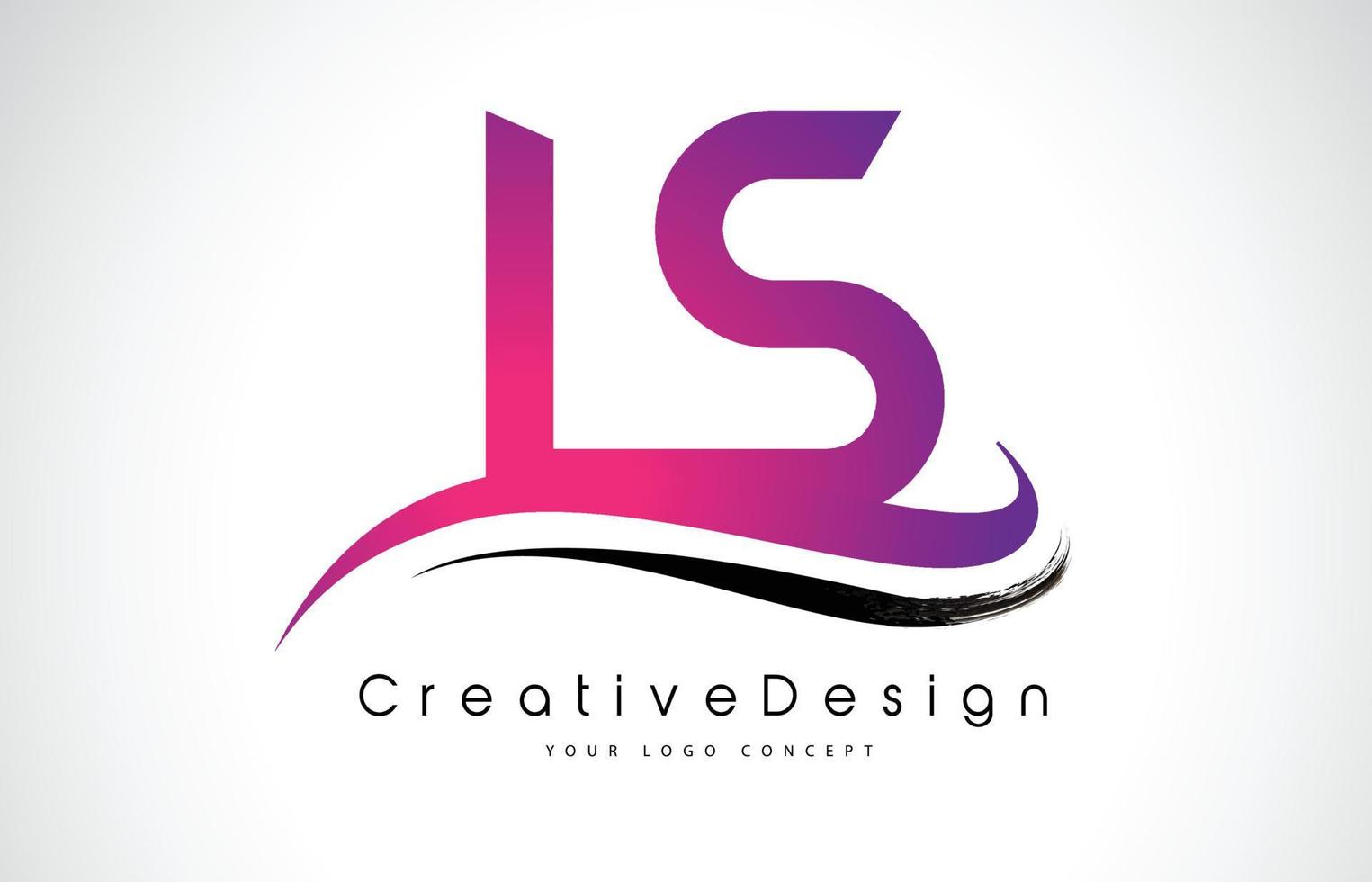 Création de logo de lettre ls ls. icône créative lettres modernes logo vectoriel. vecteur