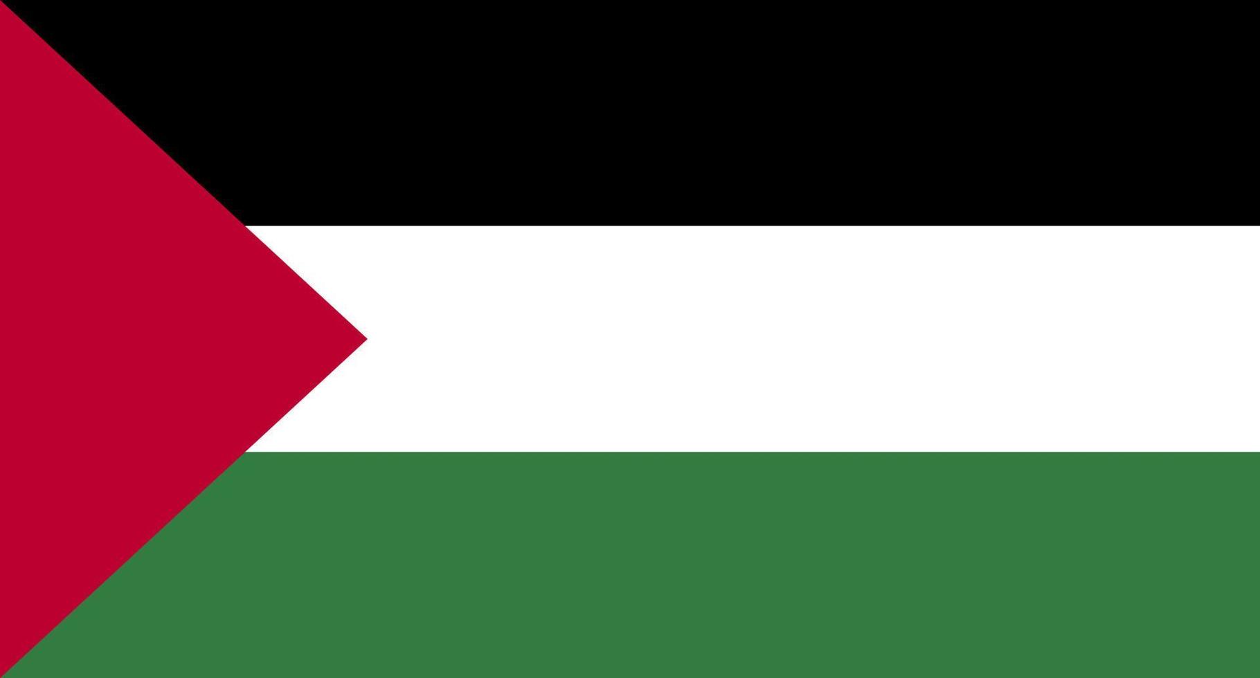 drapeau palestinien. drapeau palestinien vecteur