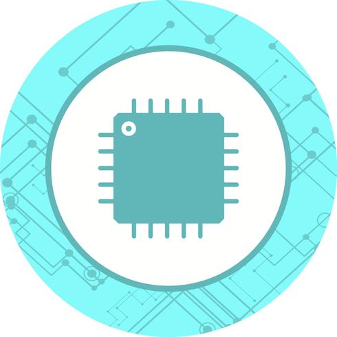 Conception d&#39;icône de processeur vecteur