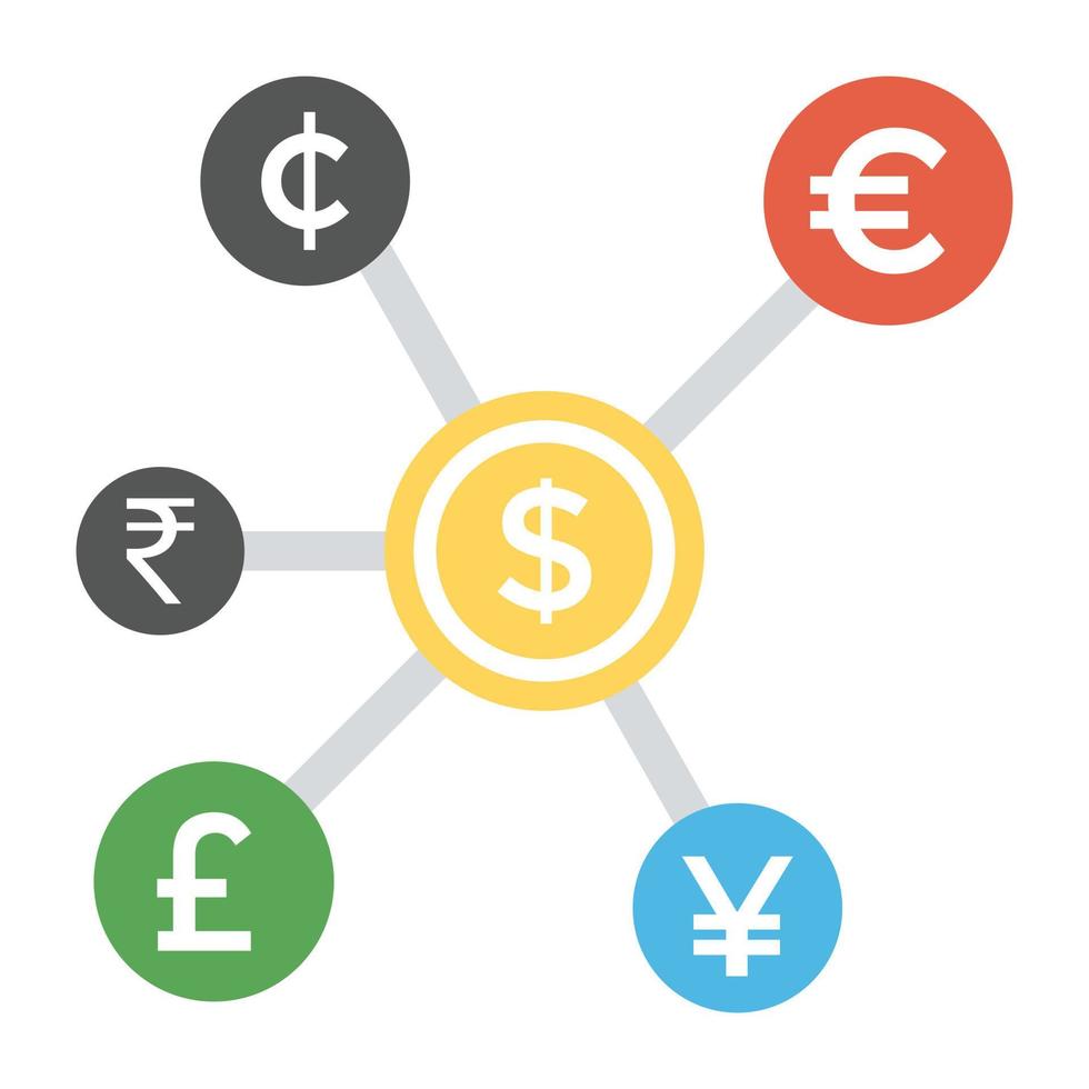 concepts d'échange d'argent vecteur