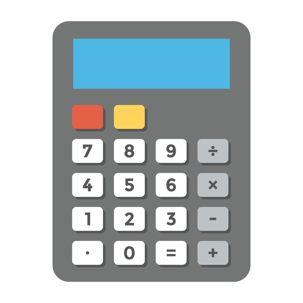 concepts de calculatrice à la mode vecteur