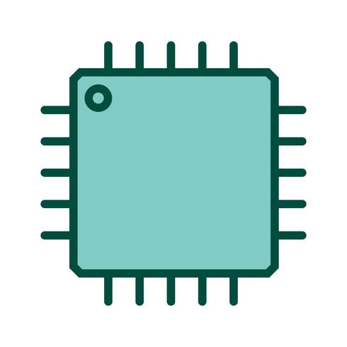 Conception d&#39;icône de processeur vecteur