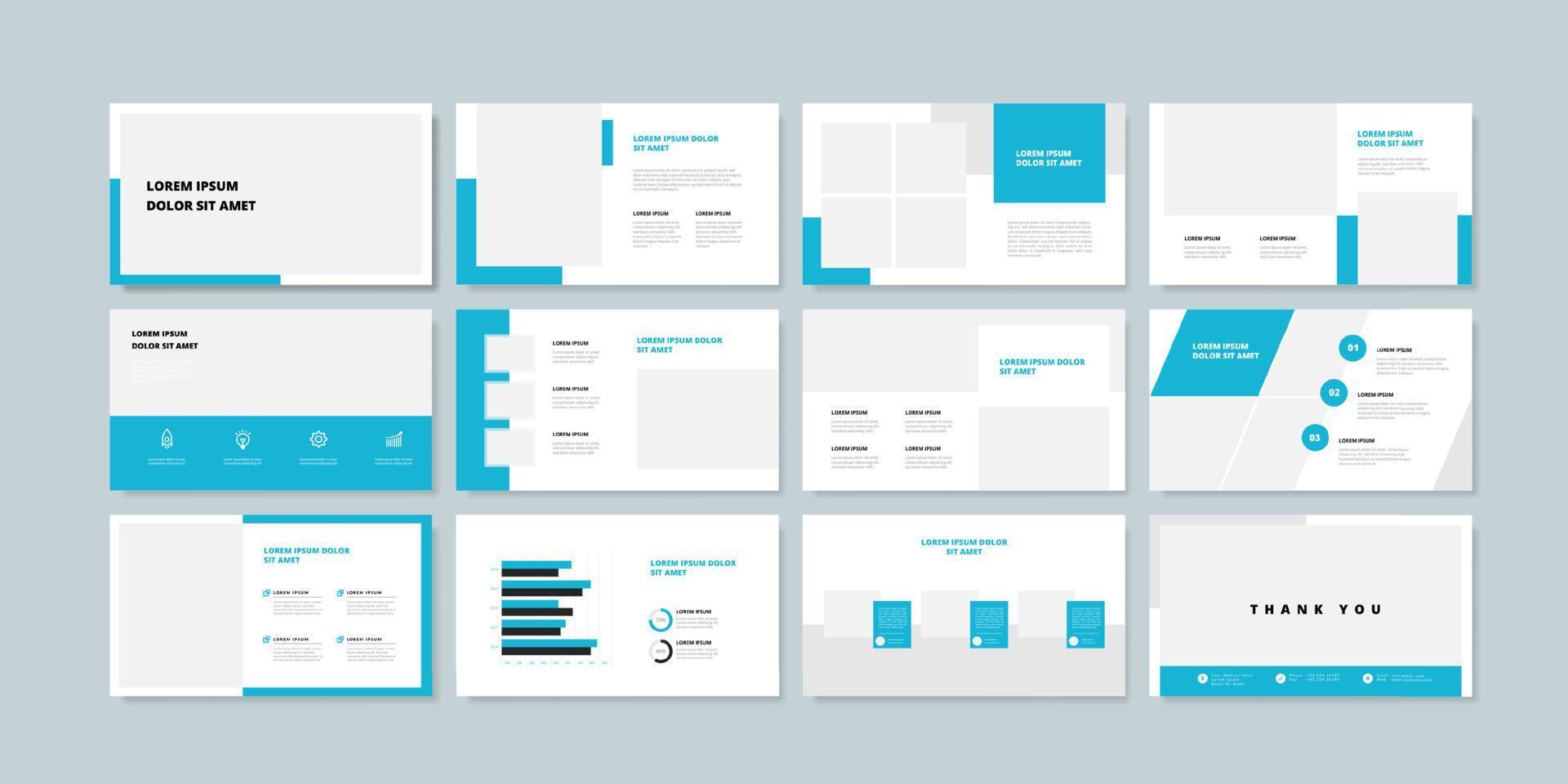 modèle d'arrière-plan de présentation de diapositives minimales d'entreprise. modèle de présentation d'entreprise vecteur