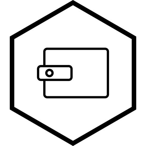 Portefeuille Icon Design vecteur