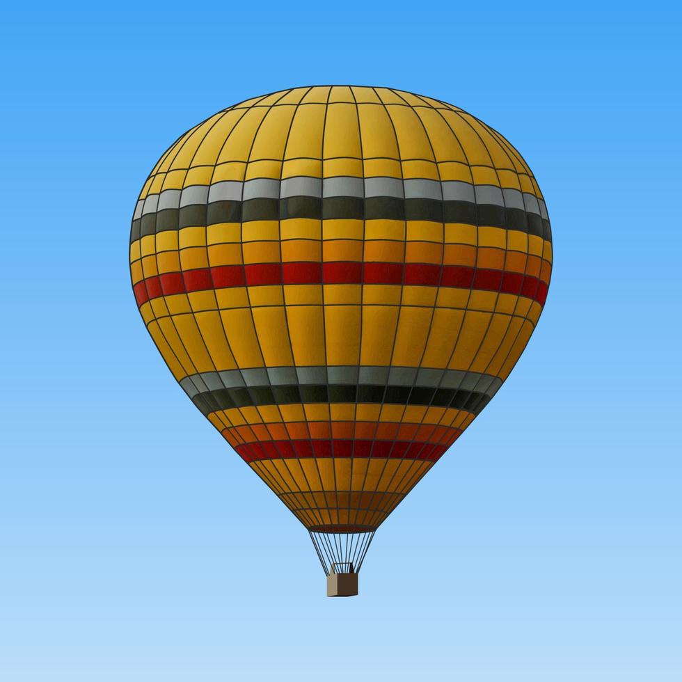 ballon coloré, illustration vectorielle, isolé sur fond bleu vecteur