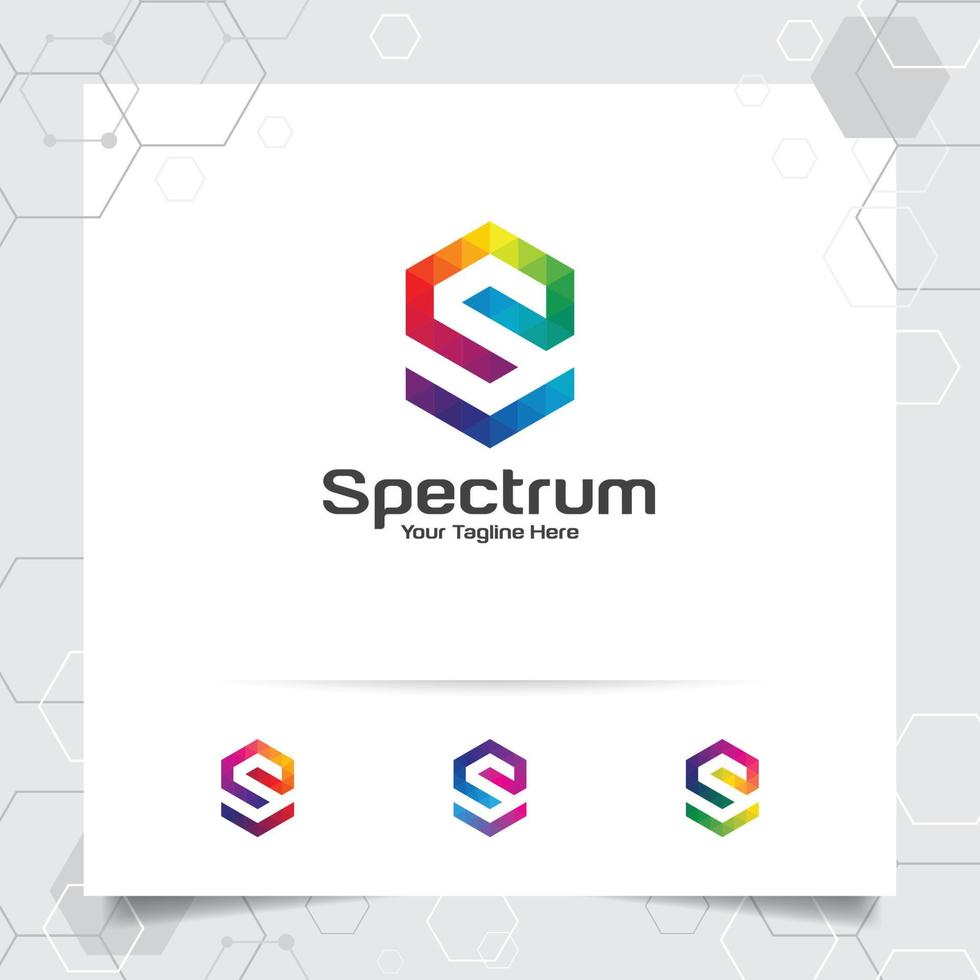 vecteur de conception de lettre de logo numérique avec pixel coloré moderne pour la technologie, les logiciels, les studios, les applications et les entreprises.